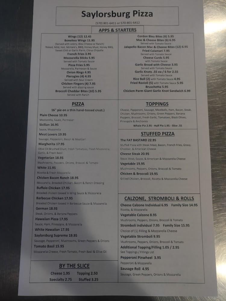 Saylorsburg pizza Menu image 4